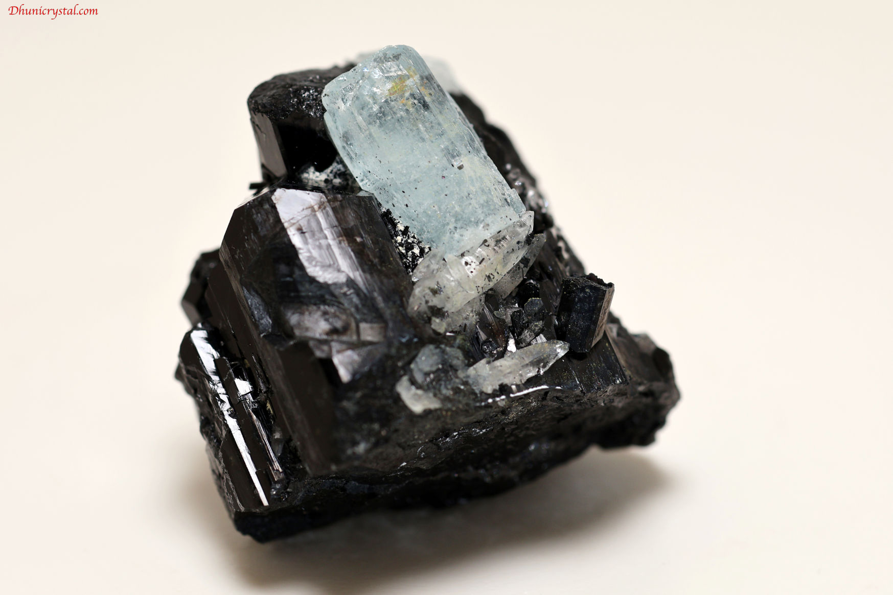 アクアマリン :ブラックトルマリン共生:ベトナムタインホア産40g