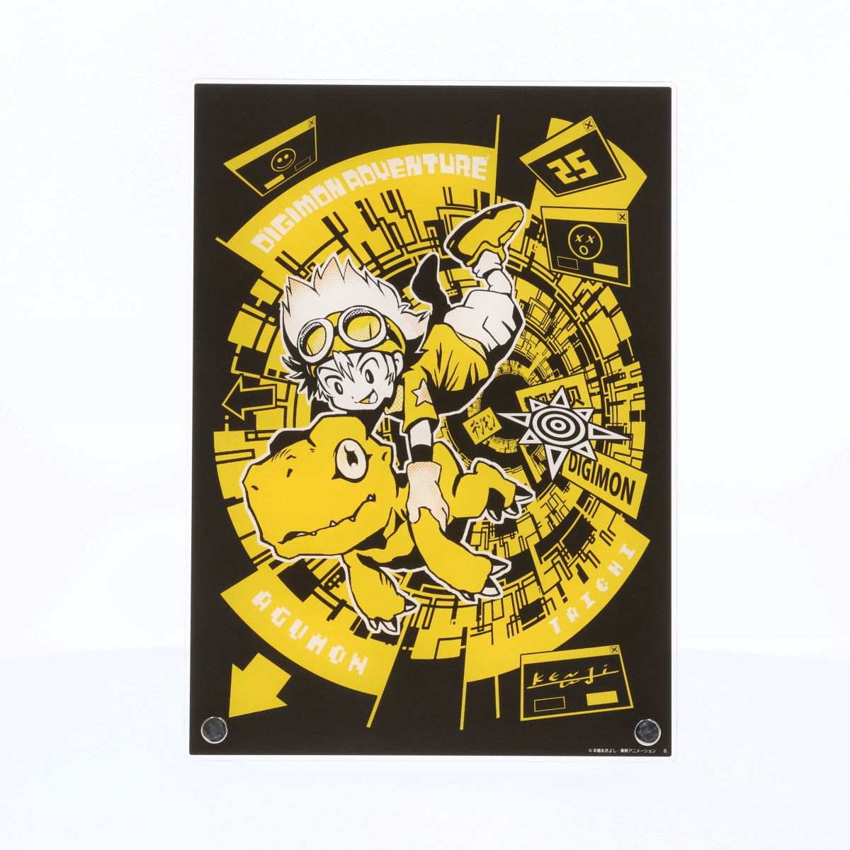 渡辺けんじ氏デザイン デジモンアドベンチャー25周年アクリルボード