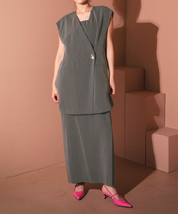 double cross all in one dress