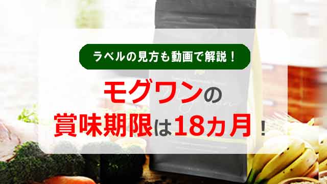 モグワンの賞味期限は18ヵ月！ラベルの見方も動画で解説！
