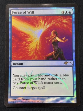 意志の力/force of will 英語 FOIL ボーダーレス Mtg 意志の力 Force