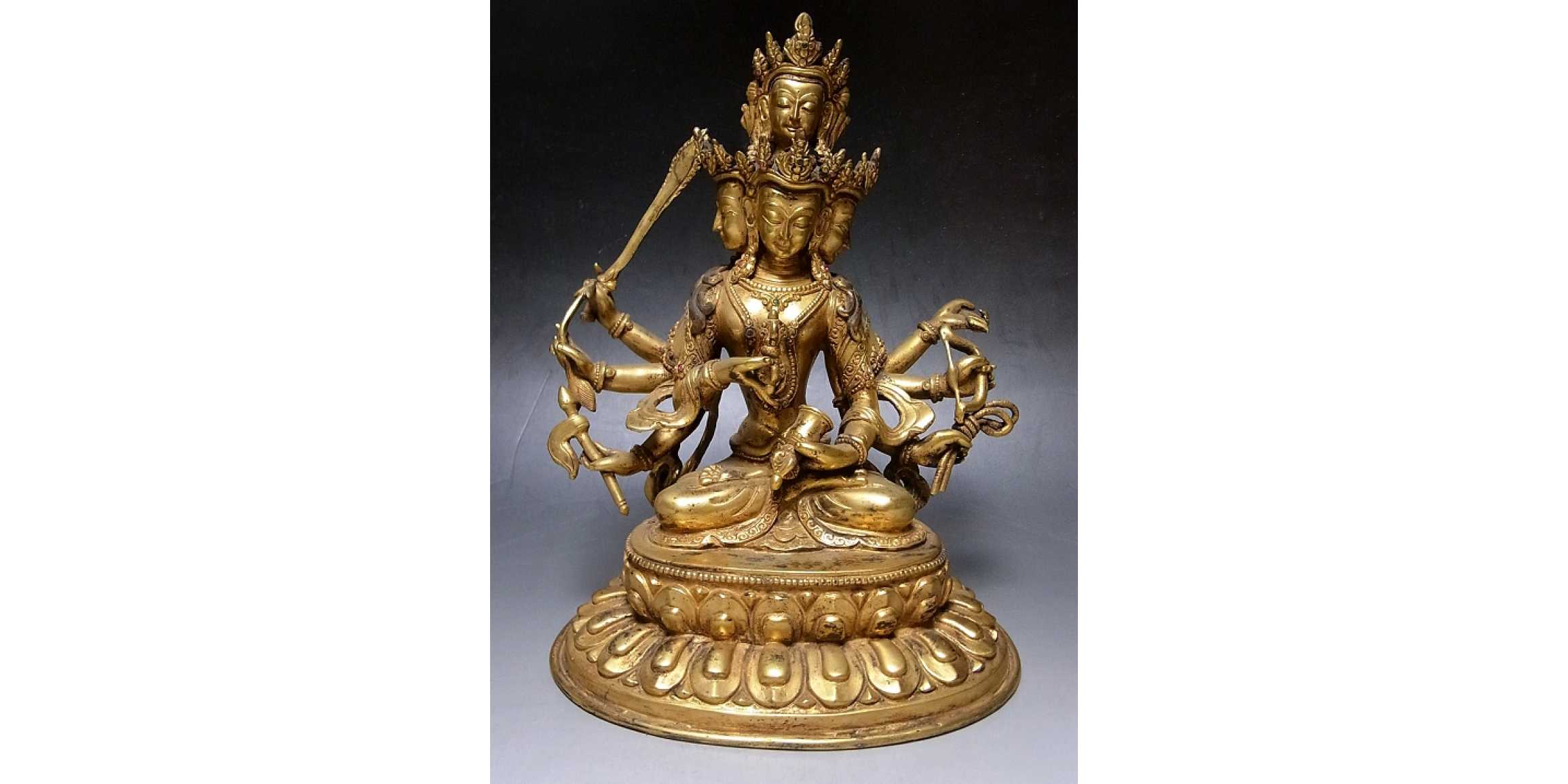 仏教美術 新羅 古銅青銅 鍍金 鈴 合わせ箱 C R7426 仏教美術 新羅 古銅