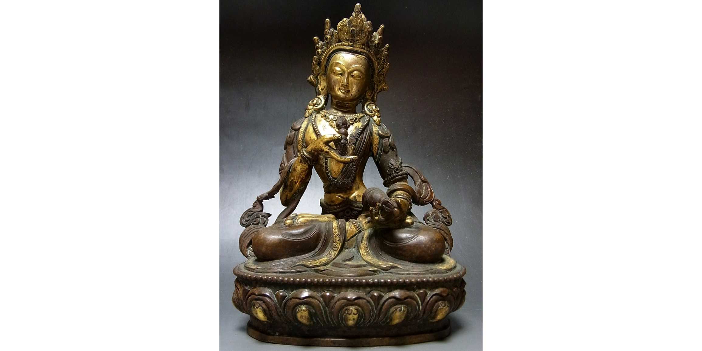 チベット 密教 金剛薩埵 普賢菩薩 鍍金 仏像 | 仏教美術 | 買取品目