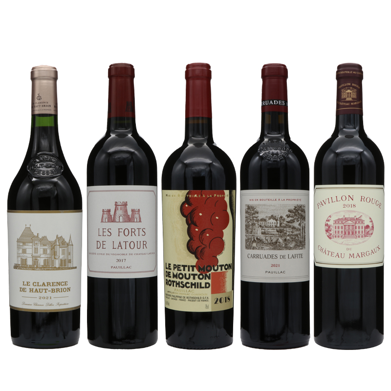 ボルドー5大シャトー セカンドラベルセット (750ml/5本) | Dr.CONTI