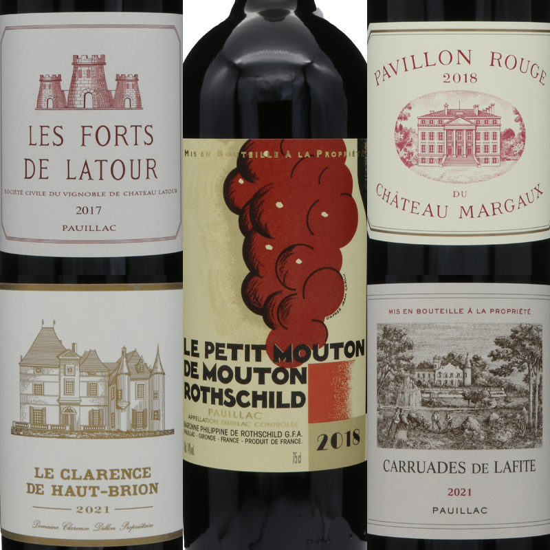 ボルドー5大シャトー セカンドラベルセット (750ml/5本) | Dr.CONTI