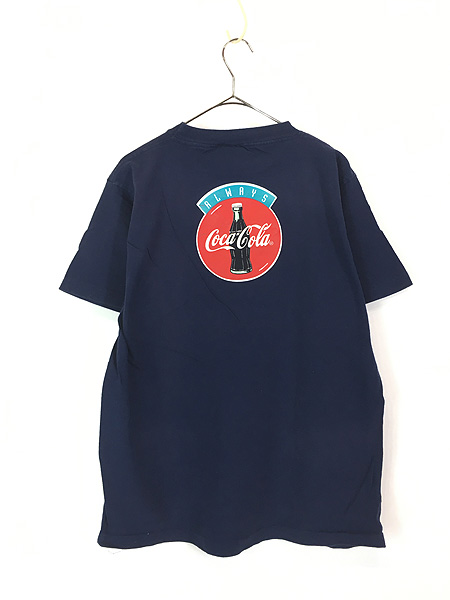 古着 90s USA製 Coca Cola コーラ ドリンク 企業 ゴーグル シロクマ T