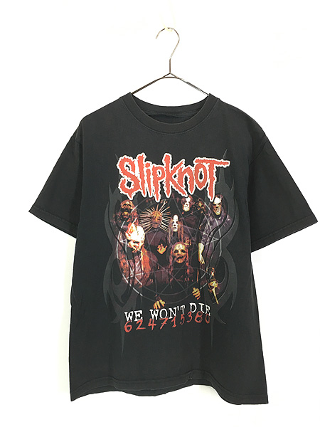 Slipknot スリップノット 古着 黒 M ロックバンド ヘビメタ Tシャツ