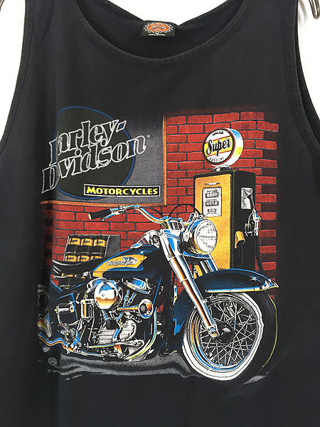 古着 90s USA製 HARLEY DAVIDSON バイク ガソリンスタンド タンク