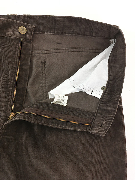 古着 80s USA製 Lee 200-2821 ブラウン コーデュロイ パンツ コーズ