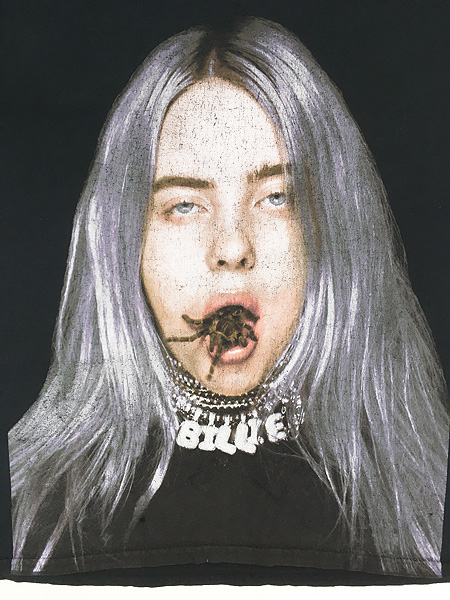 古着 10s Billie Eilish 「You Should See Me in a Crown」 スパイダー