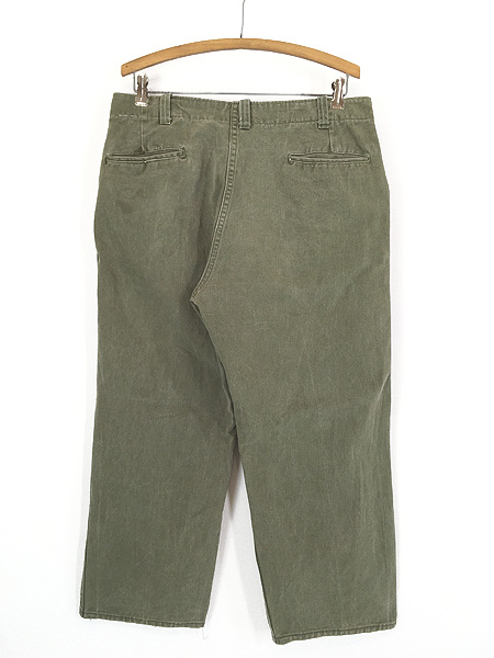 米軍 美品☆67年製 USARMY チノパン 32×35 ビンテージ GRIPPER ZIPPER
