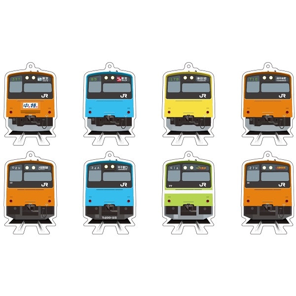 201系トレーディングアクリルキーホルダー（全10種）: 鉄道グッズ