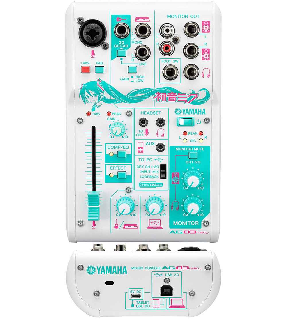 通電のみ確認】音響ミキサー YAMAHA AG03-MIKU ヤマハ | AG03-MIKU