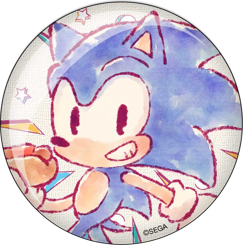 セガ ラッキーくじオンライン ソニック・ザ・へッジホッグ 缶バッジ2個