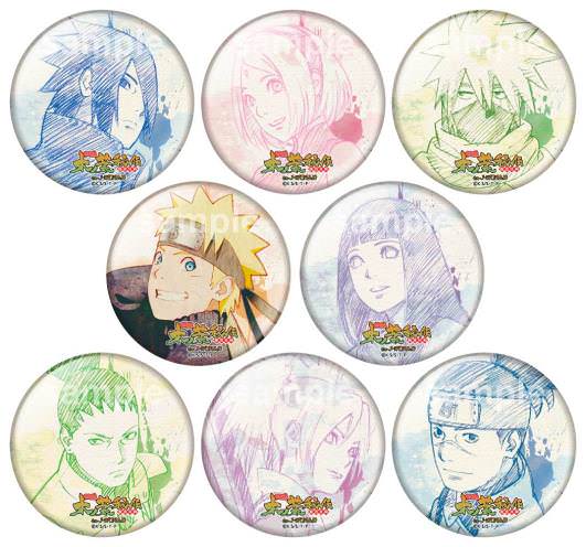 NARUTO うずまきクシナ 缶バッジ 絆 ③⑨ NARUTO J-WORLD 絆 和紙 缶