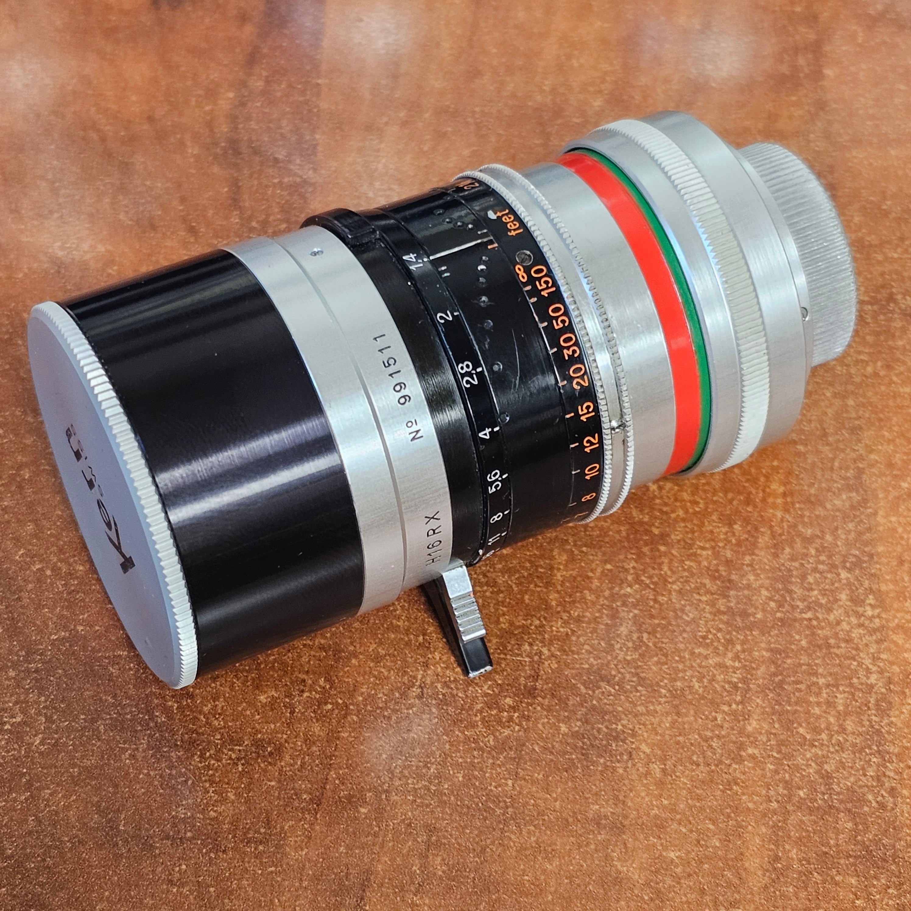 Switar 50mm f1.4 H16RX Macro Preset C mount lens S# 991511 – Du