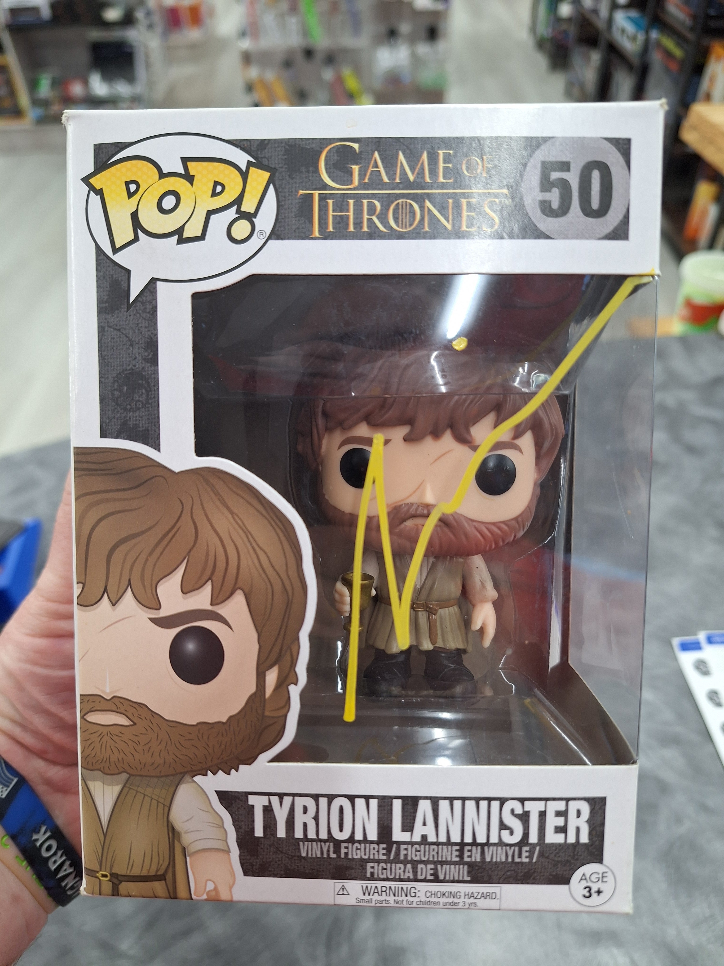 Funko Pop! Vinyl: GoT Tyrion Lannister #50 - Signed Peter Dinklage