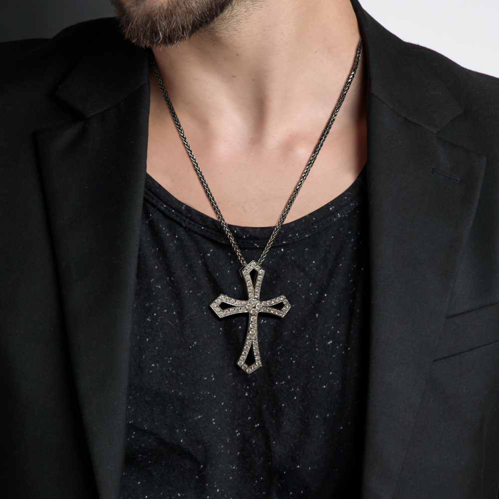 PT850 PT900 ダイヤモンド クロス ネックレス J370669 | ユキザキ