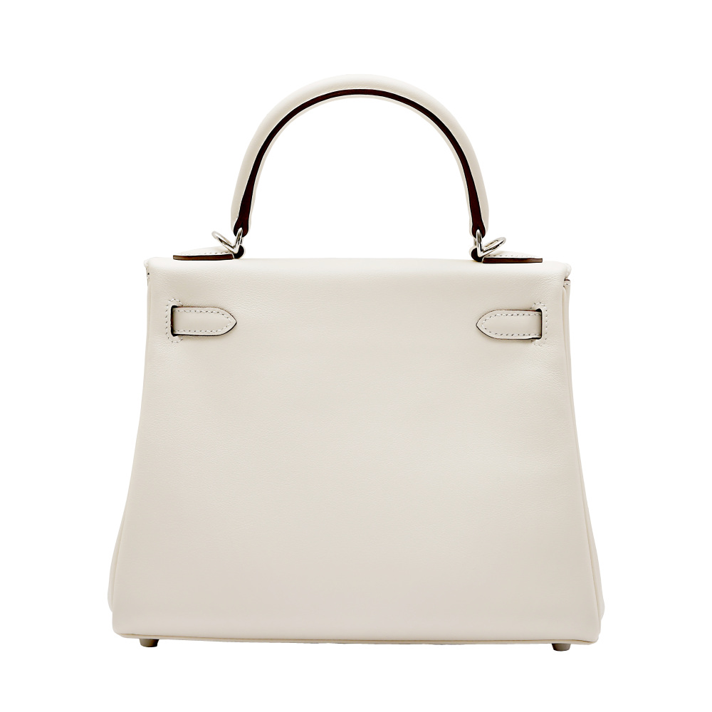 未使用] エルメス ケリー25 スイフト クレ 内縫い シルバー金具 B刻印