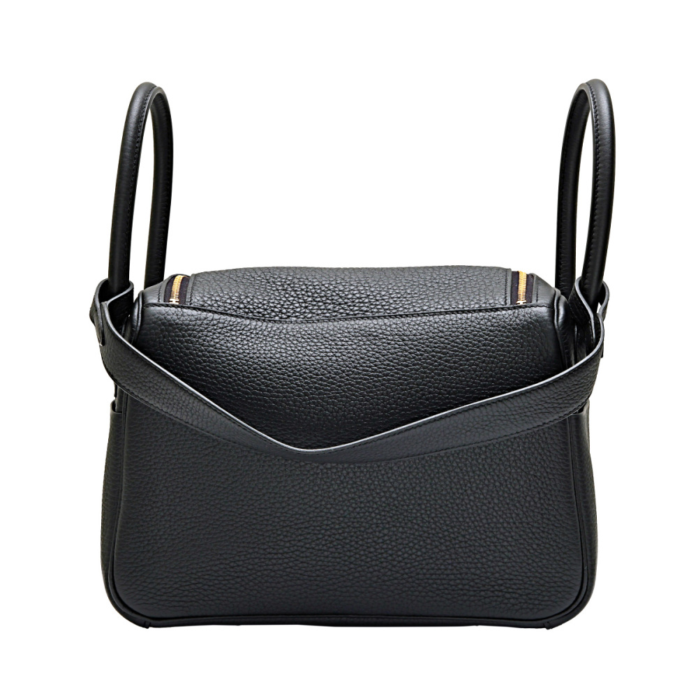 未使用] エルメス リンディ 26 トリヨンクレマンス ブラック イエロー