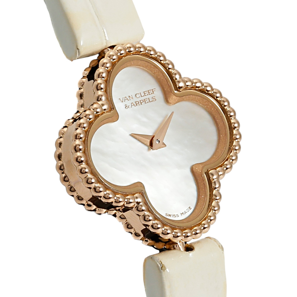 中古] ヴァンクリーフ&アーペル スウィートアルハンブラ ホワイト