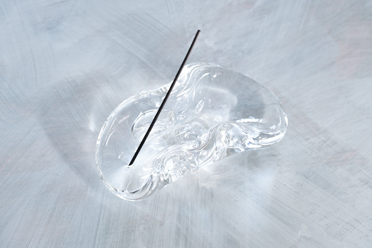 glass tray お香たて- LAN(ラン) glass work | Alp Shop & Studio