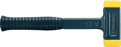 ハルダー セキューラルハンマー ポリウレタン（イエロー） 頭径