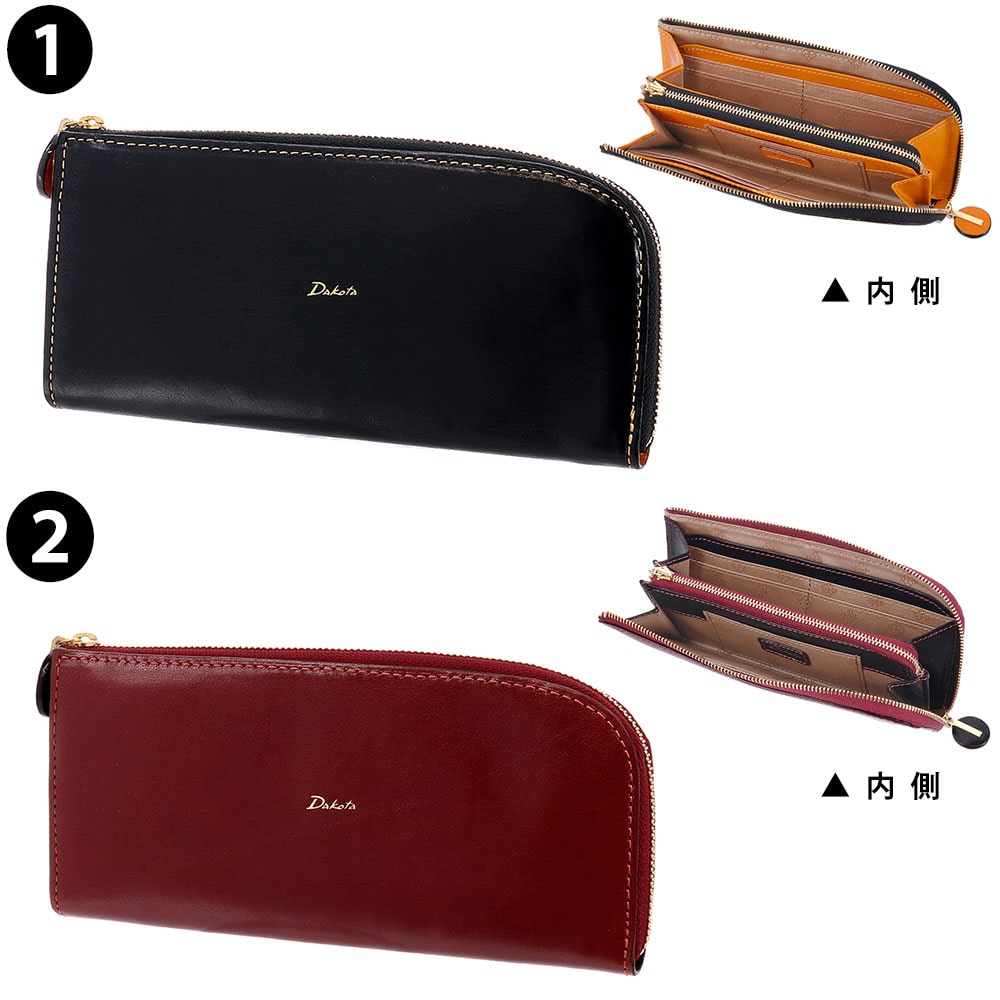ダコタ Dakota チェルキオ L字ファスナー長財布 30524 1.ブラック
