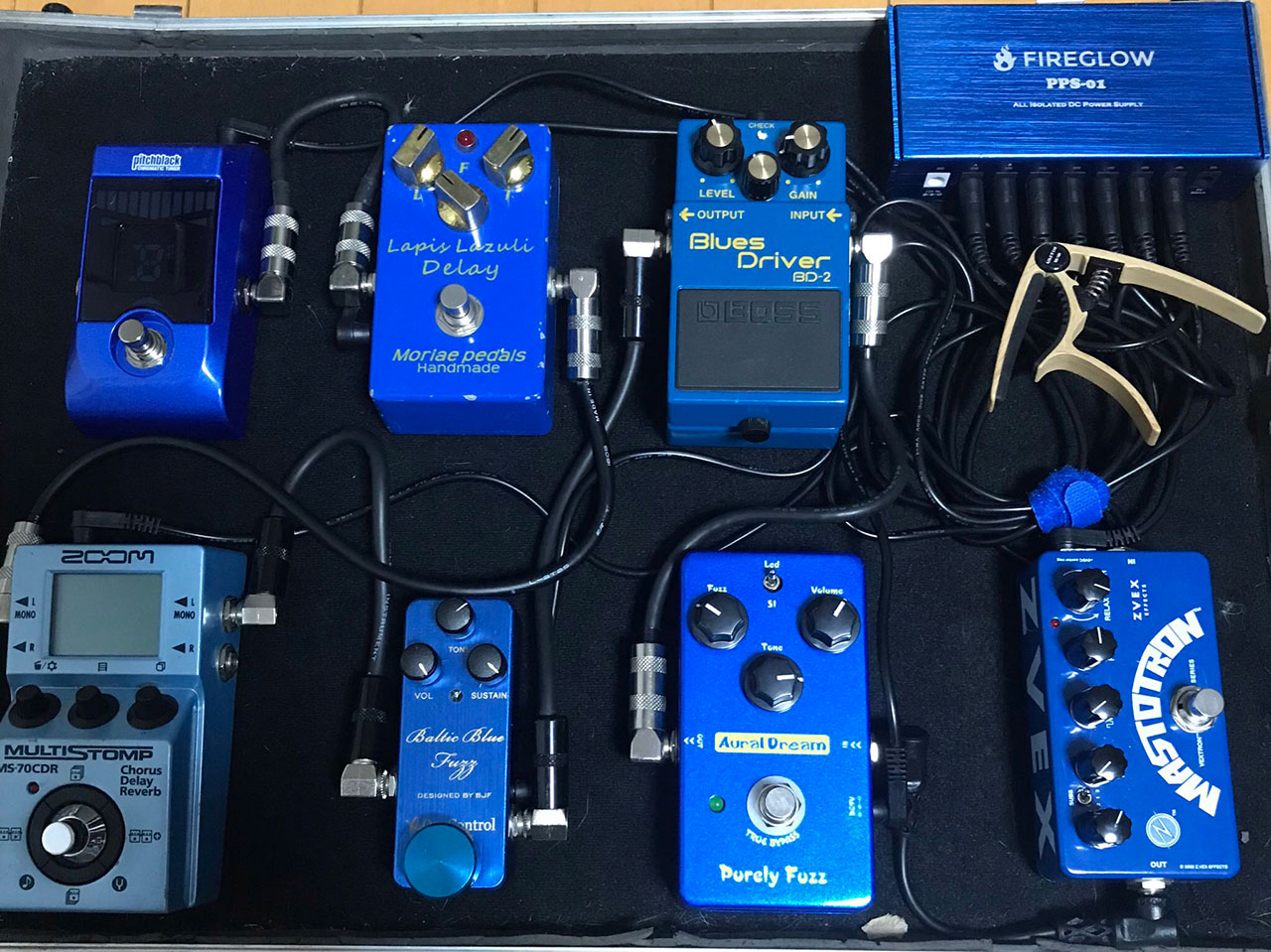 エフェクターボード Sasuori Lサイズ 挟む式 エフェクターボード大公開