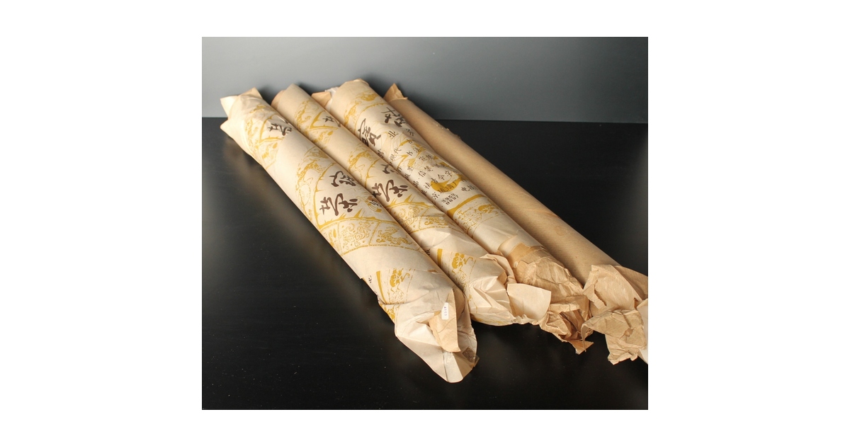 書道水墨画用精品 旧蔵1980年代北京栄宝斎販売した古紙超大型温州皮紙5