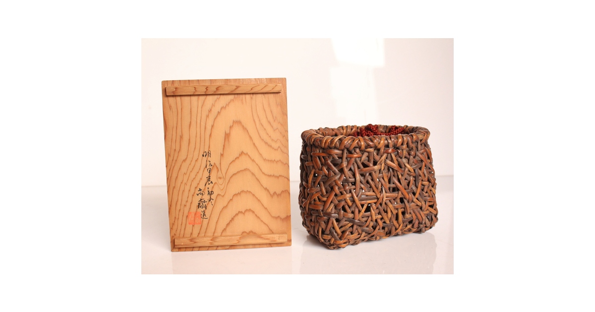 M13 早川尚古斎 提梁式手籠 細密細工 茶籠 ma の 2026年