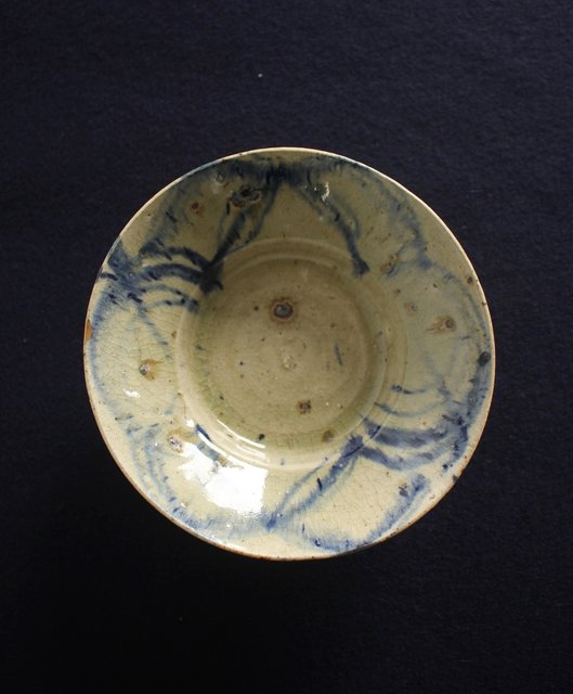 古琉球窯 茶碗 マカイ 直径約14cm 沖縄 琉球 古美術品 骨董品 古琉球窯