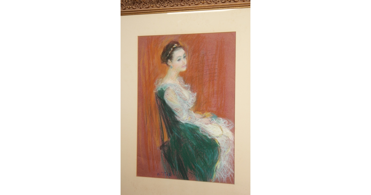 19世紀 パステル美人画 19世紀 パステル美人画