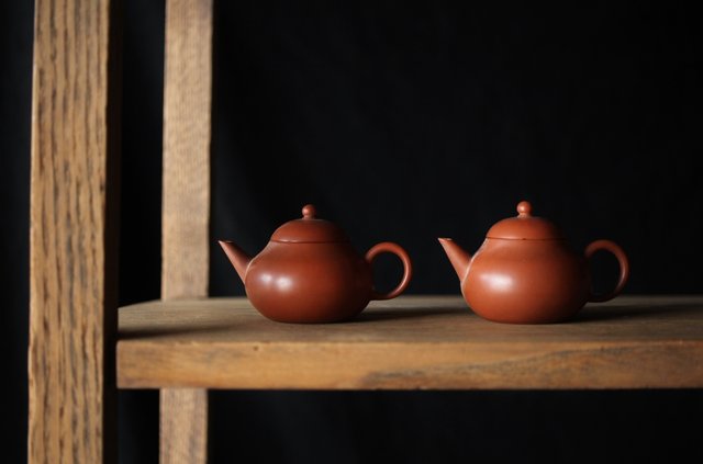 唐物紫砂壺 孟臣製 清泉石上流 朱泥 急須 時代品 煎茶