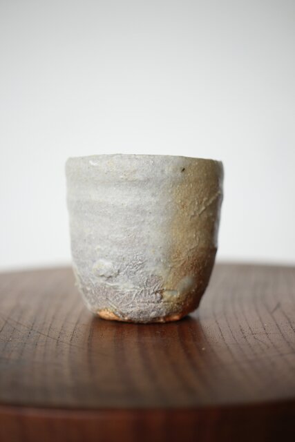 國吉清尚 作 焼締 蓋物 國吉清尚