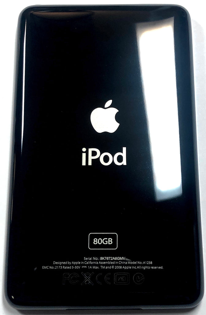 Thin Black Backplate for iPod Classic / Video 5th 5.5 6th 7th 30GB
