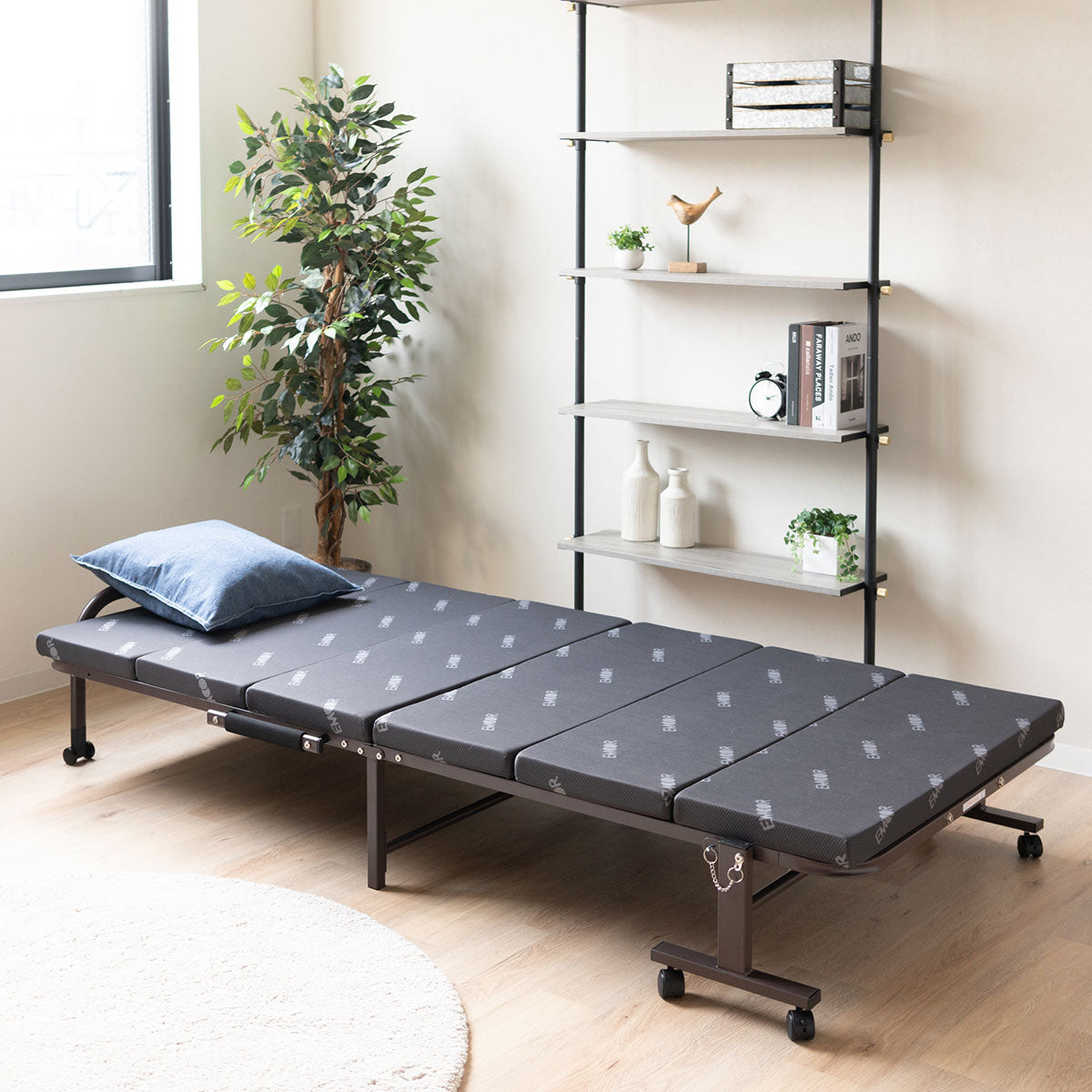 EMOOR START 高反発マットレス付き折りたたみベッド シングルサイズ