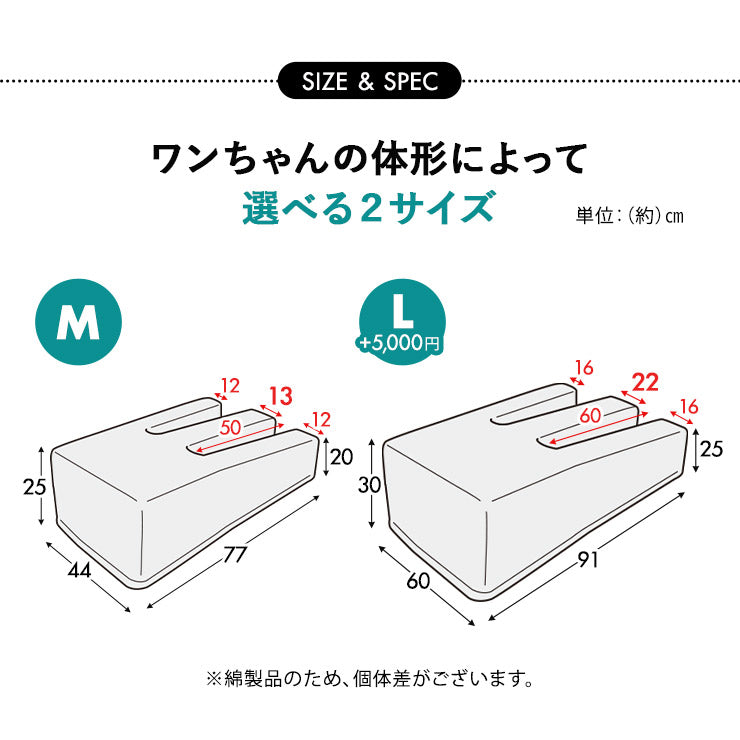誤嚥・床ずれ防止 E字型 介護用ドッグベッド 防水カバー付き Mサイズ