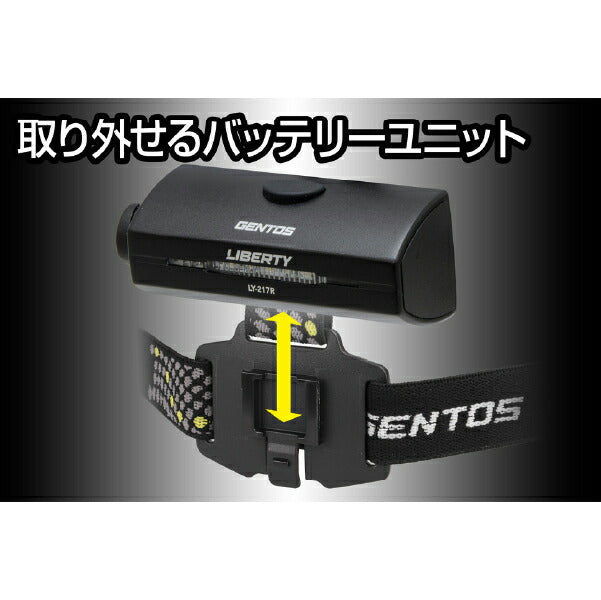 GENTOS 充電式ヘッドライト LY-217R ジェントス LEDライト 700ルーメン