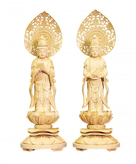 宝珠観音菩薩像 仏師63cm 千手観音 菩薩 像 黄金 ブロンズ 観音 女神