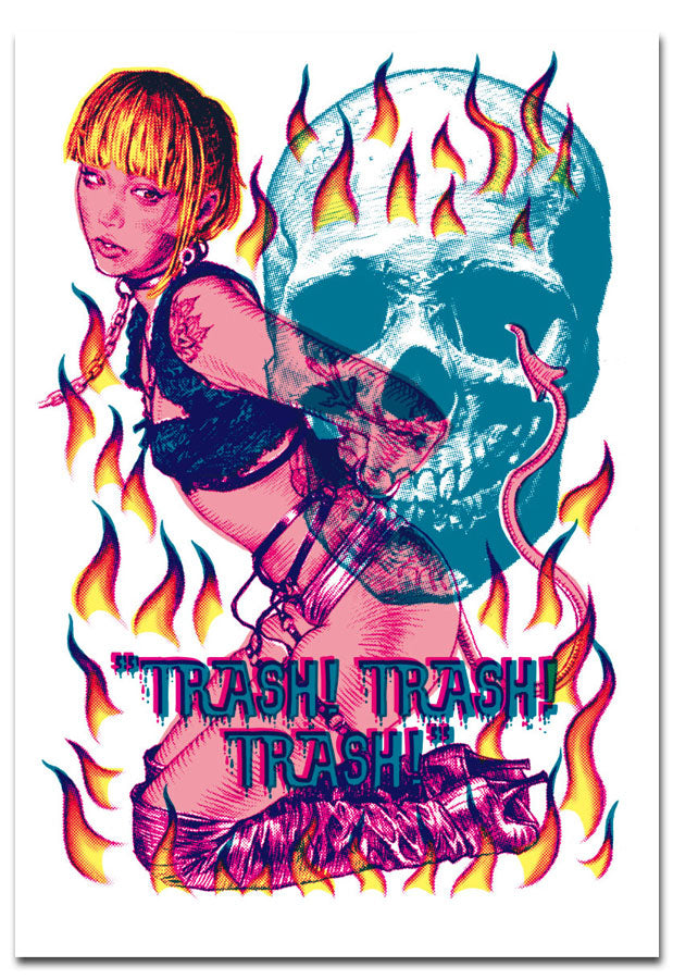 ロッキンジェリービーン EVIL VALENTINE シルクスクリーンポスター