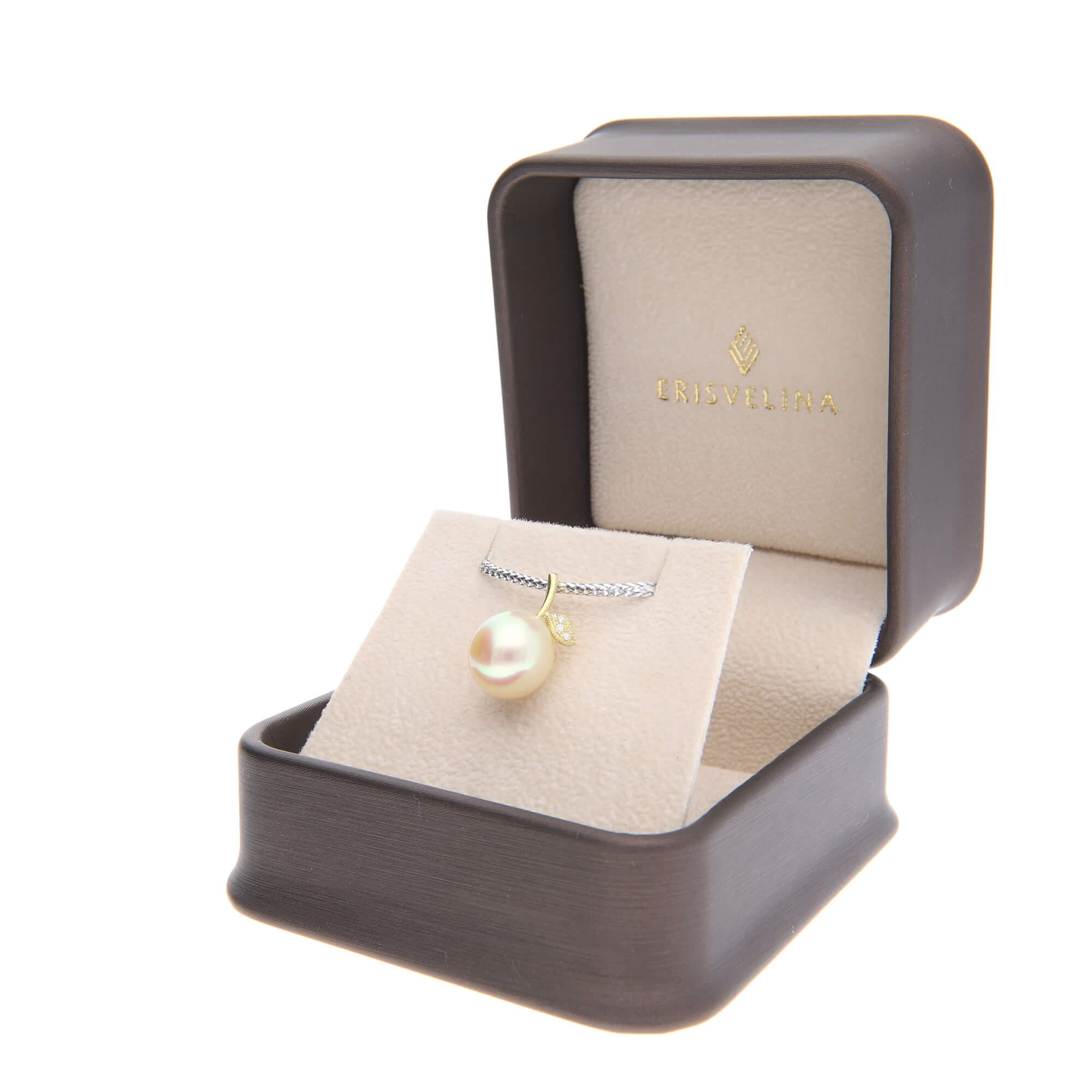 姫果】ゴールデンパール ダイヤモンド イエローゴールド ペンダント