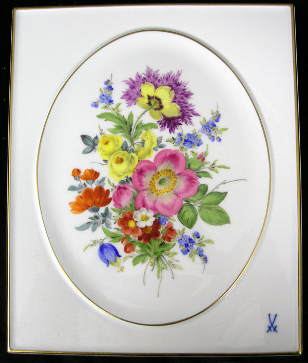 マイセン◇陶板画/プラーク◇フルーツ 果実 額装 絵画 美術品