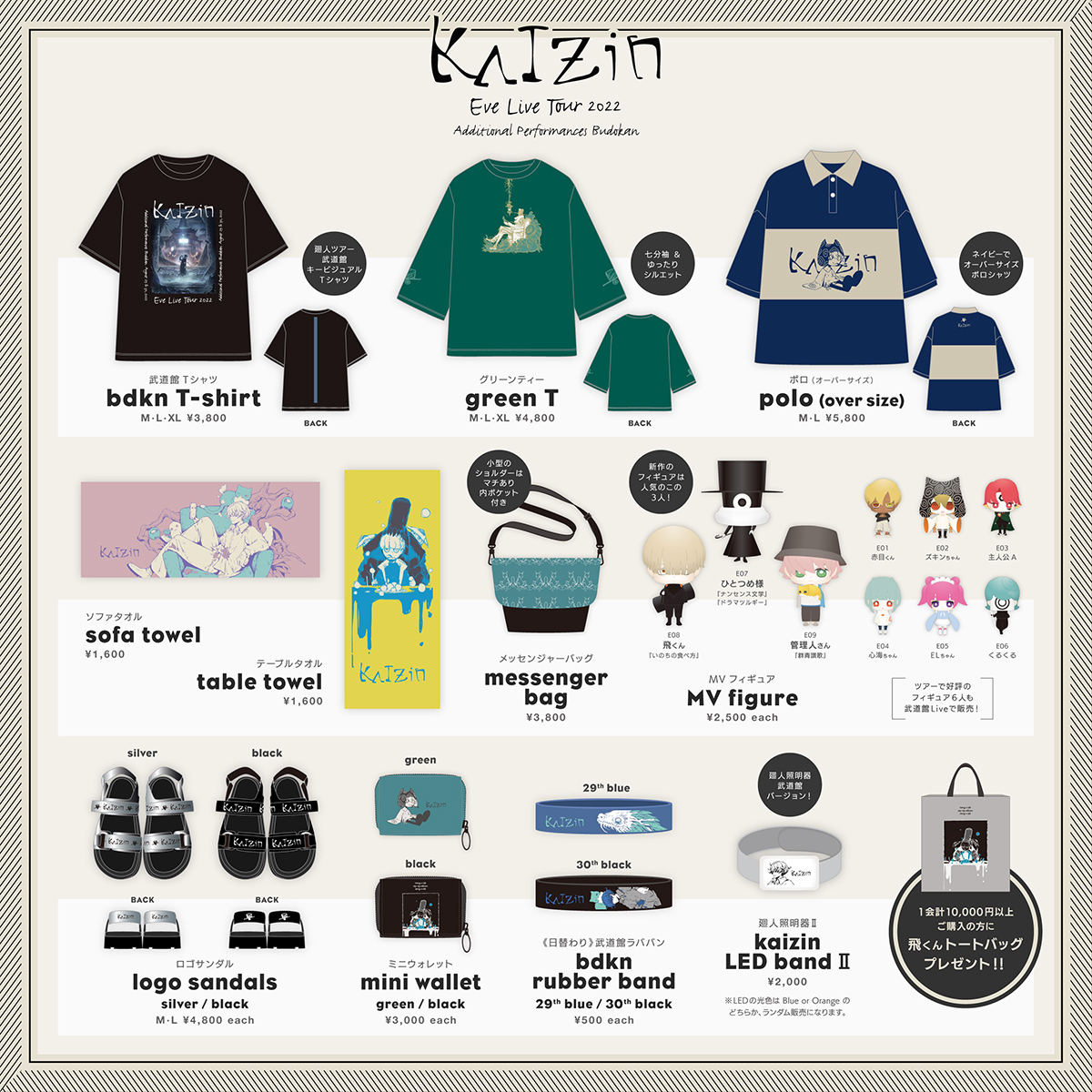 Eve 廻人 ツアー グッズ くじ クマタロー パーカー Eve Official on X