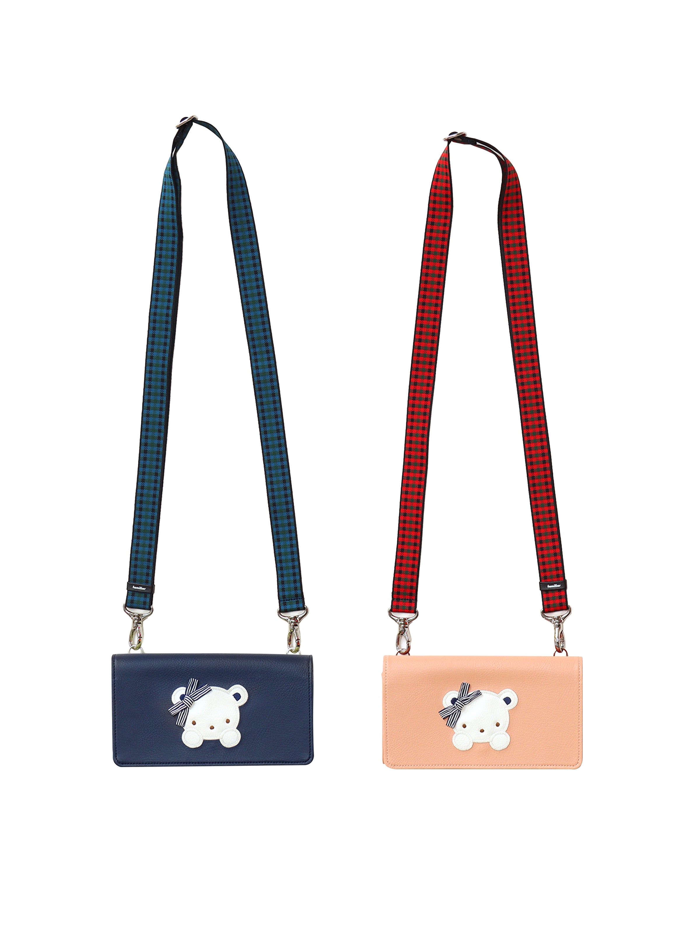 familiar × Bibiy ビビィ ファミリア ショルダーストラップ 青 bibiy