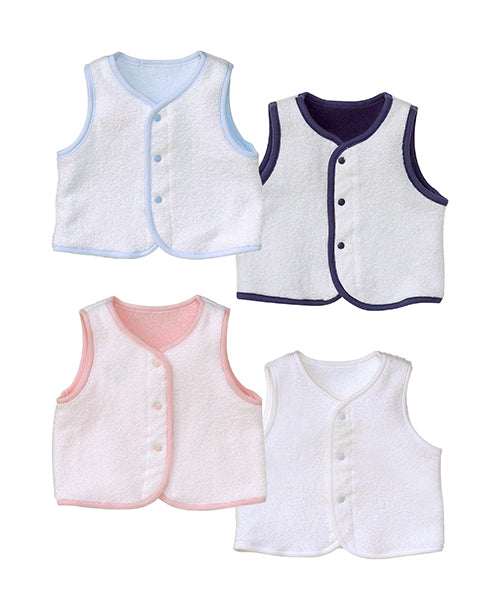 familiar ストライプ Tシャツ & 長ズボン & リバーシブルベスト