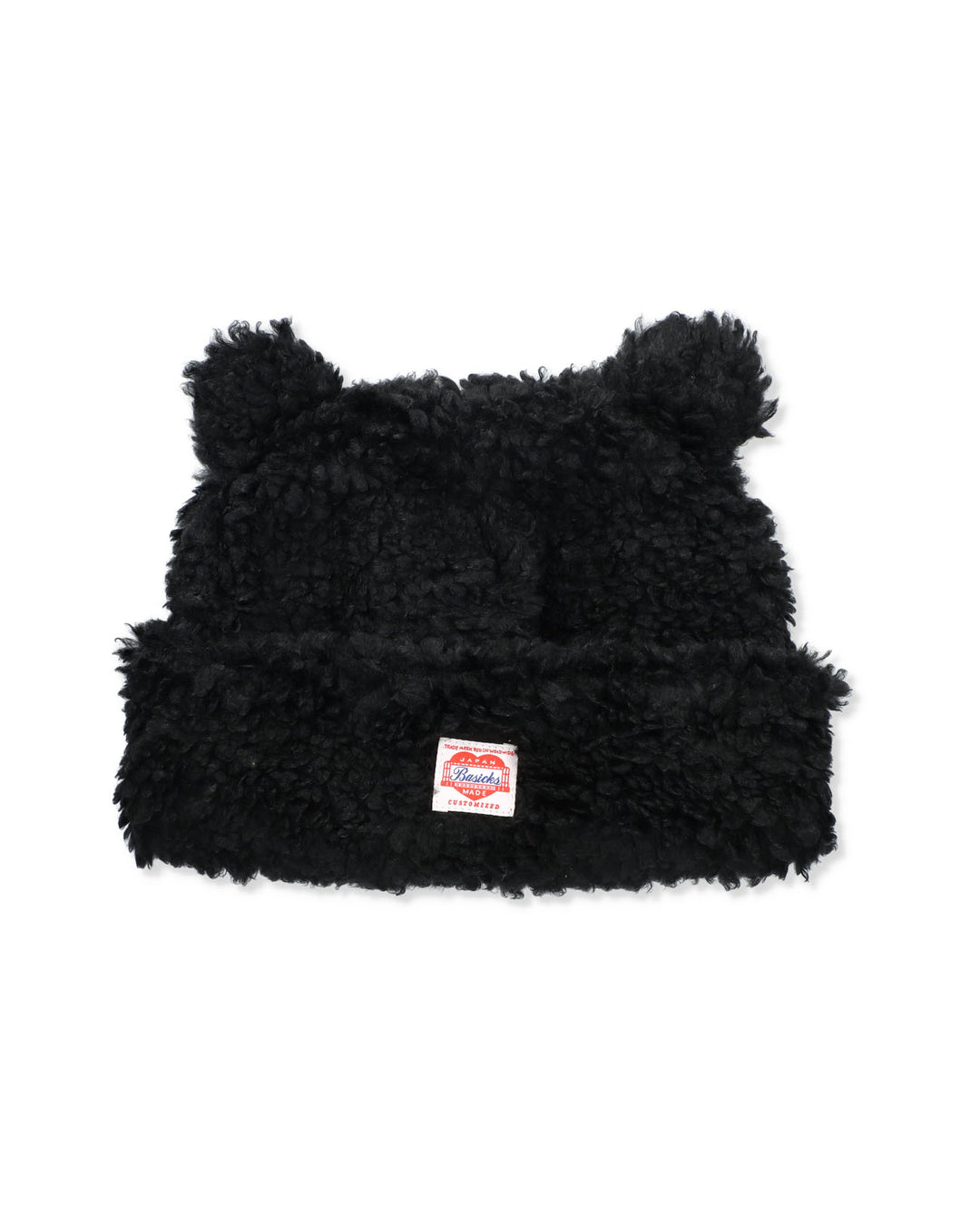 BASICKS耳付き黒ニット帽 BASICKS | Bear Beanie - black – FAB4