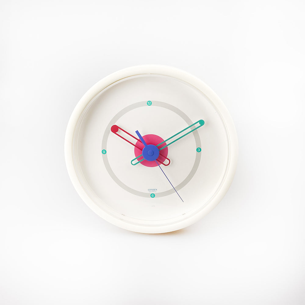 シチズン CITIZEN 置き時計 スペースエイジ ポストモダン リズム時計