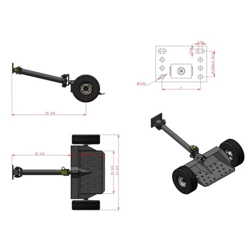 Bradley Mowers Walk Behind Mower Sulky Two Wheel TS2000N - Farm