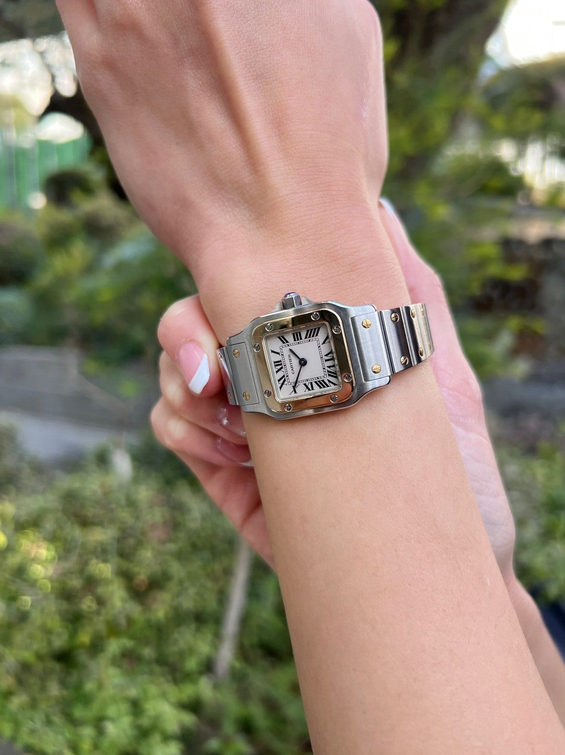 カルティエ サントス ガルベ 純正コマ レディース 4コマ カルティエ